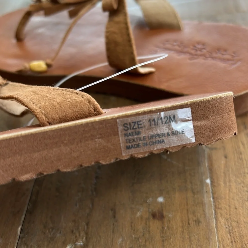Hanna andersson fringed suede sandals